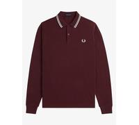 Fred Perry Polo Fred Perry a doppia punta a manica lunga large rosso