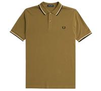 Fred Perry Slim Fit Twin Tipped Polo, marrone, XL