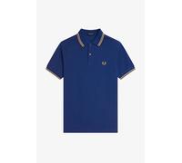 Fred Perry Polo Manica Corta Slim Fit Blu - Taglia M Abbigliamento Uomo Polo