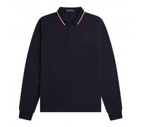 Fred Perry Polo Manica Lunga Bordino Blu Notte Uomo XL