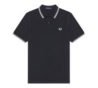 Fred Perry - Polo Marino/Blanco con Doppia Riga - - Tops - Uomo - Nero - XS