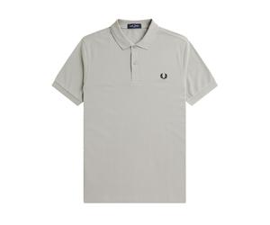 Fred Perry Polo Mezza Manica Tinta Unita Grigio Uomo S
