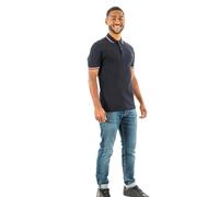 Fred Perry Polo M3600 Twin Tipped – logo e doppia riga a contrasto – Blu – S