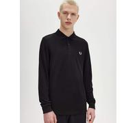 Fred Perry - Polo nera a maniche lunghe-Nero S