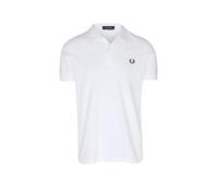Fred Perry - Polo unisex tinta unita bianca-Bianco M