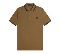 Fred Perry - Polo Slim Fit con Doppia Riga - -Tops -Uomo -Marrone -L