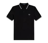 Fred Perry - Polo Slim Fit con Doppia Riga - - Tops - Uomo - Nero - 3XL
