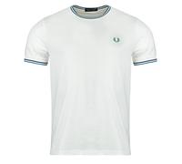Fred Perry Polo TWIN TIPPED T-SHIRT in Bianco EU XL