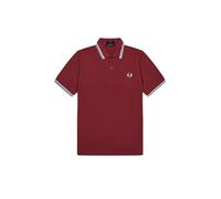 Fred Perry Reissues Original UK Twin Tipped Polo Maroon White Ice, bordeaux, 42