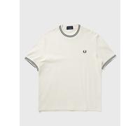 Fred Perry RIBBED JERSEY T-SHIRT men Shortsleeves beige in taglia:S