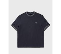 Fred Perry RIBBED JERSEY T-SHIRT men Shortsleeves black in taglia:L