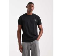 Fred Perry - Ringer - T-shirt nera-Nero XS