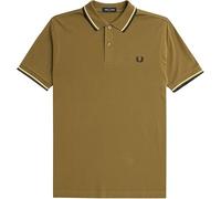 Fred Perry Slim Fit Twin Tipped Polo, marrone, XL