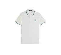 Fred Perry Slim Fit Twin Tipped Polo M3600, bianco, M