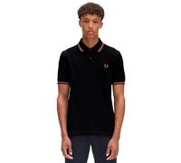 Fred Perry Slim Fit Twin Tipped Polo M3600, Nero , M