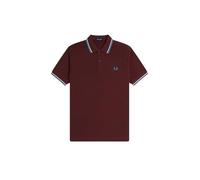 Fred Perry Slim Fit Twin Tipped Polo M3600, Rosso Z63, XXL