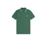 Fred Perry Slim Fit Twin Tipped Polo M3600, Verde, L
