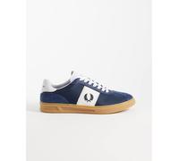 Fred Perry - Sneakers scamosciate blu navy ed écru a righe 45