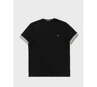Fred Perry STRIPED CUFF T-SHIRT men Shortsleeves black in taglia:L