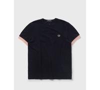 Fred Perry - STRIPED CUFF T-SHIRT Blu - Abbigliamento - Taglia S S Blu