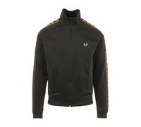 Fred Perry, ,Sweatshirts & Hoodies ,Uomo ,Nero ,L Giacca da allenamento con nastro a contrasto