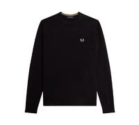 Fred Perry CLASSIC CREW NECK JUMPER men Sweatshirts black in taglia:M