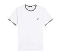 Fred Perry Twin Tipped - Maglietta da uomo, bianco, S