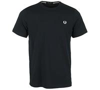 Fred Perry T-Shirt a Girocollo Maniche Corte, in Cotone, da Uomo, Colore Blu Scuro.