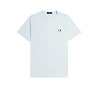 Fred Perry - T-shirt Blu con Logo Ricamato Stile - - Tops - Uomo - Blu - S