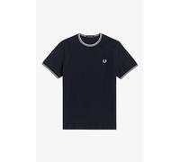 Fred Perry TWIN TIPPED T-SHIRT men Shortsleeves blue in taglia:S