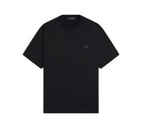 Fred Perry - T-shirt con stampa riflettente - - Tops - Uomo - Nero - M