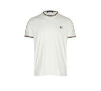 Fred Perry TWIN TIPPED T-SHIRT men Shortsleeves beige in taglia:L