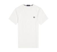 Fred Perry T-shirt girocollo classica, Biancaneve, manica corta, cotone, Biancaneve, XXL