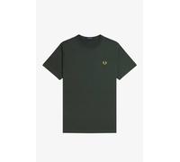 Fred Perry T-shirt Girocollo Verde - Taglia L Abbigliamento Uomo T-shirts