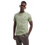 Fred Perry - T-shirt girocollo verde XS