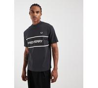 Fred Perry - T-shirt Grafica - - Tops - Uomo - Grigio - XL
