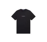 Fred Perry - T-shirt in Cotone con Ricamo Grafico - - Tops - Uomo - Nero - S