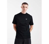 Fred Perry - Front Logo T-Shirt - -Tops -Uomo -Nero -S