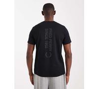 Fred Perry - T-shirt nera con logo vistoso-Nero M