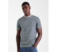 Fred Perry - T-shirt pesante verde a righe L