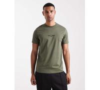 Fred Perry - T-shirt ricamata kaki-Verde XS