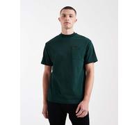 Fred Perry - T-shirt verde scuro con logo sulla tasca S