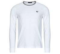 Fred Perry T-shirts a maniche lunghe LS TWIN TIPPED T-SHIRT in Bianco EU M