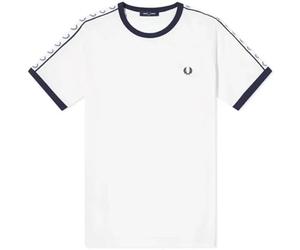Fred Perry Taped Ringer T-Shirt Snow White, bianco, XL