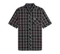 Fred Perry - Tartan Poplin Shirt M2434 102 - - Shirts - Uomo - Nero - XL