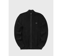 Fred Perry TEXTURED ZIP THROUGH CARDIGAN men Pullovers|Zippers & Cardigans black in taglia:M