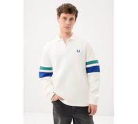 Fred Perry - Tipped Sleeve Collared Sweat Bianco - Abbigliamento XXL Bianco