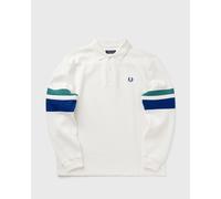 Fred Perry TIPPED SLEEVE COLLARED SWEAT men Sweatshirts white in taglia:S