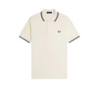 Fred Perry, ,Tops ,Uomo ,Beige ,L Polo a Doppia Striscia