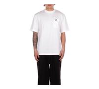 Fred Perry, ,Tops ,Uomo ,Bianco ,M T-Shirt con Dettaglio Taschino